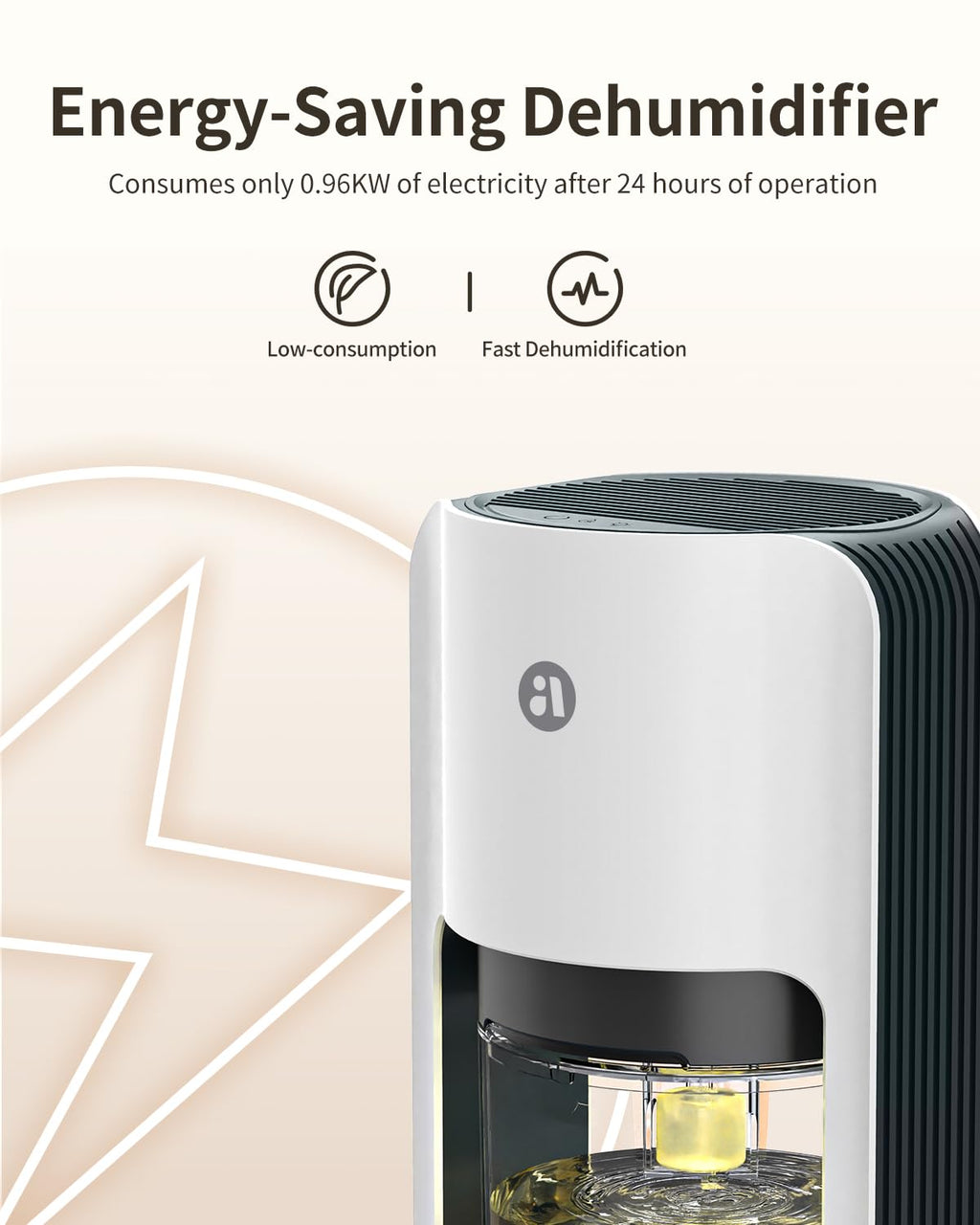 avylo Small Dehumidifier for Bedroom,162 Sq.Ft 42oz with Auto Shut Off